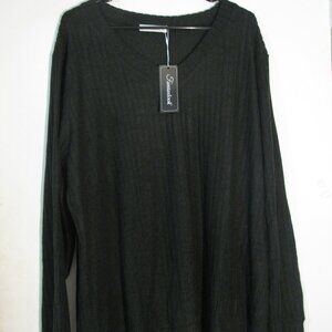 * Fantaslook Soft Sweater 3XL Plus Size NWT New Ribbed Plush V Neckline